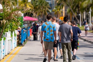 Miami Plajı 'ndaki üniversiteliler bahar tatili 2021