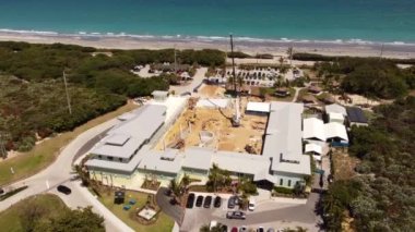 İnsansız hava aracı Loggerhead Deniz Yaşamı Merkezi Juno Beach FL 'i vurdu.
