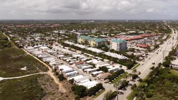 Film Lotu Ptaka Floridian Ocean Park Juno Beach — Wideo stockowe