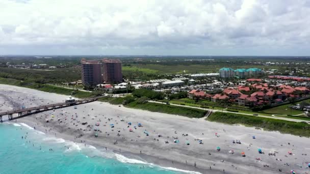 Florida Juno Beach Luchtfoto Video — Stockvideo