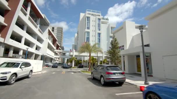 Αυλή Από Marriott Hotel Fort Lauderdale — Αρχείο Βίντεο