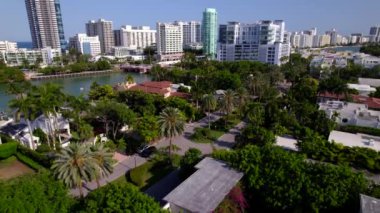 Miami Plajı Allison Adası 5k Havacılık video konutları