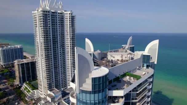 Gorce Palace Miami Beach Antenn Video — Stockvideo