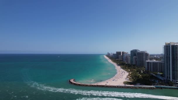 Miami Plajı Iniş Sahnesi — Stok video