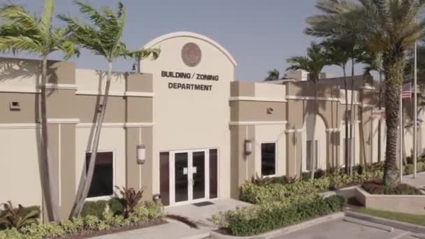 Luftbild Video Gebäude Zonierung Abteilung Hialeah Gardens Florida — Stockvideo