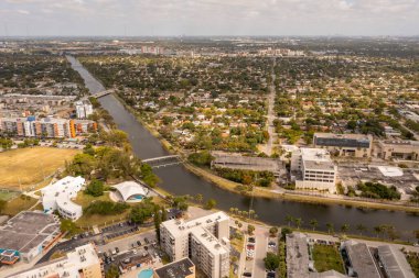 Hava manzarası Kuzey Miami Glades Nehri