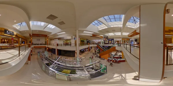 360 Prohlídka Virtuální Reality Fotografie Aventura Mall Florida Usa — Stock fotografie