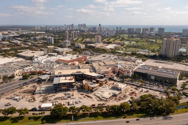 Construction Expansion Aventura Mall Circa April 2021 — Stock Photo, Image