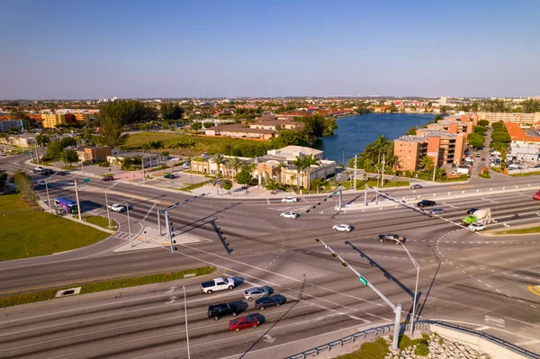 Αεροφωτογραφία Hialeah Gardens City Hall Μαϊάμι — Φωτογραφία Αρχείου