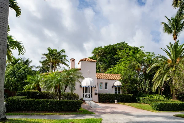 Foto Série Jednotlivých Rodinných Domů Hollywood Lakes Sousedství Subdivize Florida — Stock fotografie