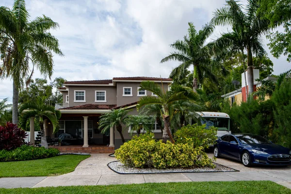 Serie Fotos Casas Unifamiliares Subdivisión Hollywood Lakes Florida Estados Unidos — Foto de Stock