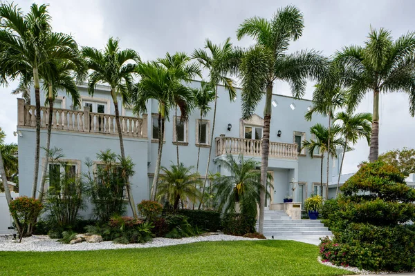 stock image Photo series of single family homes in the Hollywood Lakes neighborhood subdivision Florida USA