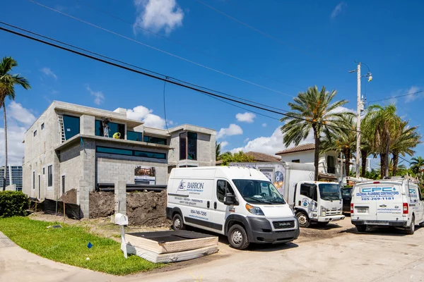 Sunny Isles Beach Usa April 2021 Seri Foto Rumah Tinggal Stok Gambar Bebas Royalti