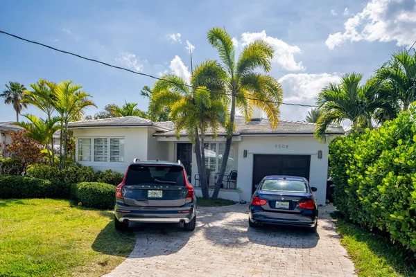 Surfside Miami Usa Травня 2021 Photo Series Single Family House — стокове фото