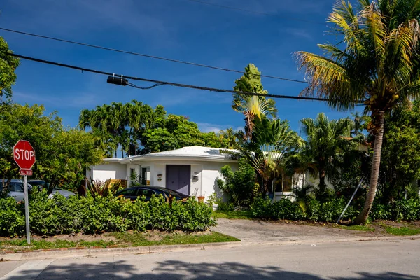 Surfside Miami Usa Maj 2021 Fotoserier Enfamiljshus Surfside Som Indelning — Stockfoto