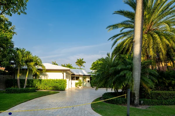 Fort Lauderdale Estados Unidos Mayo 2021 Foto Una Casa Unifamiliar — Foto de Stock