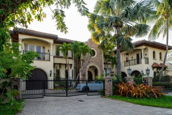 Fort Lauderdale Usa Maggio 2021 Foto Una Casa Unifamiliare Nel — Foto Stock