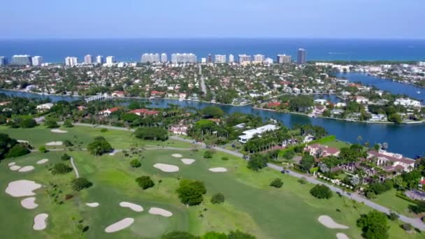 Luxury Особняки Indian Creek Island Miami Beach — стокове відео