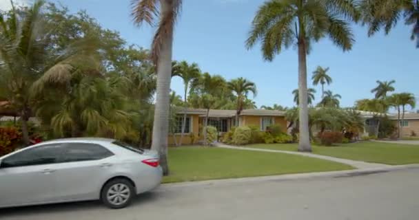 Klasik Bekar Aile Evleri Hollywood Florida Usa — Stok video