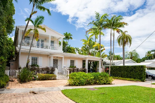 Miami Beach Usa May 2021 Photo Luxury House Gorce Island — Stock Photo, Image