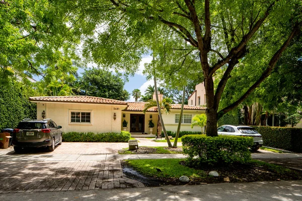 Miami Beach Usa May 2021 Photo Luxury House Gorce Island — Stock Photo, Image