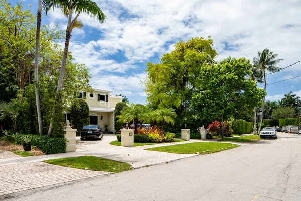 Miami Beach Usa May 2021 Photo Luxury House Gorce Island — Stock Photo, Image