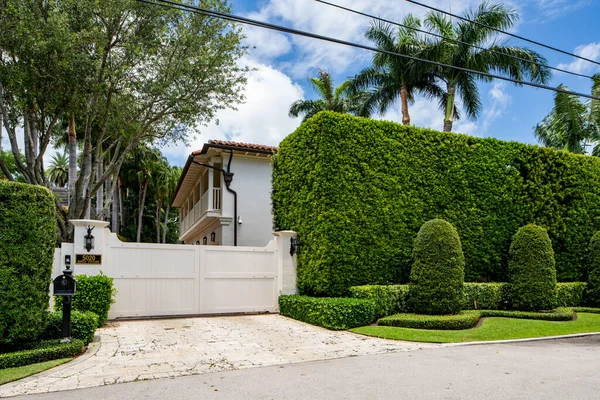 Miami Beach Usa May 2021 Photo Luxury House Gorce Island — Stock Photo, Image