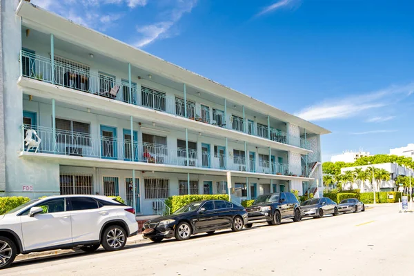 Miami Beach Eua Maio 2021 Foto Prédio Apartamentos Multifamiliares South — Fotografia de Stock