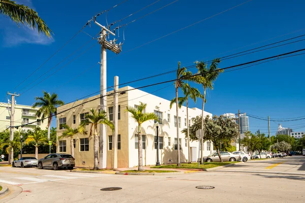 Miami Beach Usa Május 2021 Fénykép Egy Multifamily Apartman Épület — Stock Fotó