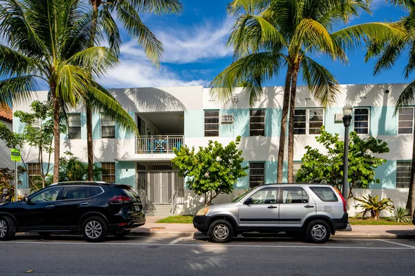 Miami Beach Usa May 2021 Photo Multifamily Apartment Building South — 스톡 사진