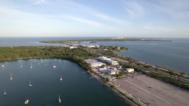 Eilanden Key Biscayne Miami — Stockvideo