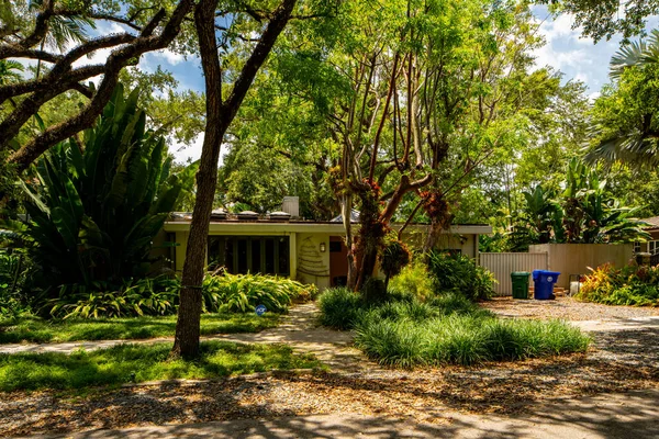 Miami Usa Mei 2021 Foto Rumah Keluarga Tunggal Lingkungan Coconut — Stok Foto
