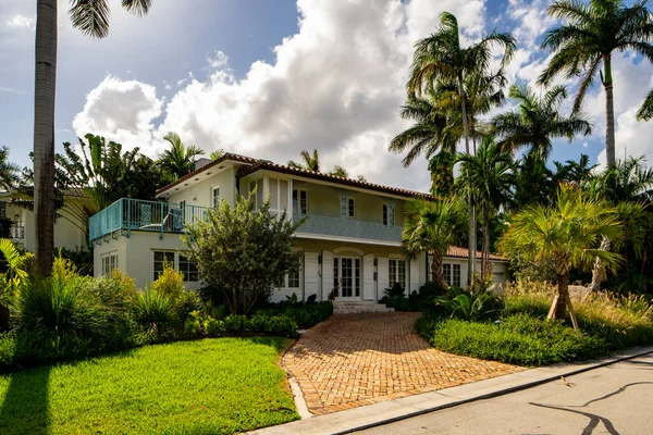 Miami Beach Estados Unidos Mayo 2021 Foto Una Casa Unifamiliar — Foto de Stock