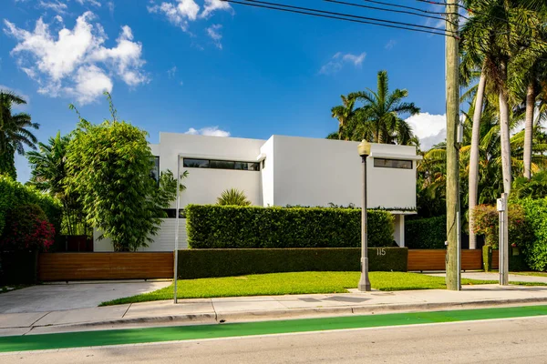 Miami Beach Estados Unidos Mayo 2021 Foto Una Casa Unifamiliar — Foto de Stock