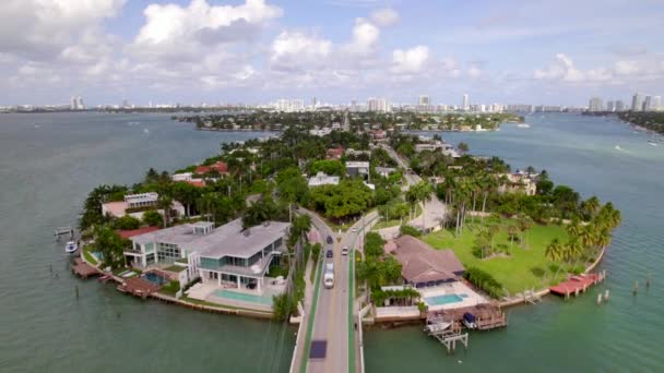 Luxusní Nemovitosti Benátské Ostrovy Miami Beach — Stock video