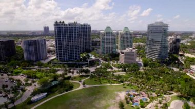 Havadan çekilen görüntü Coconut Grove Miami 'de