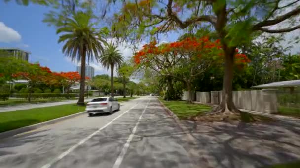 Pista Ciclabile South Miami Avenue — Video Stock