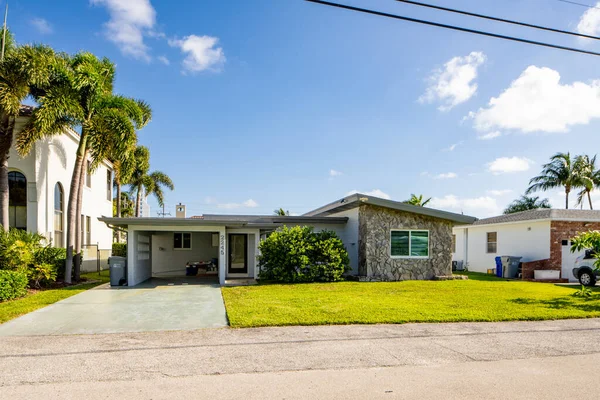 Pompano Beach Estados Unidos Mayo 2021 Casa Unifamiliar Pompano Beach — Foto de Stock