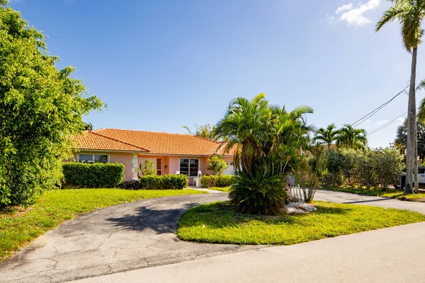 Pompano Beach Estados Unidos Mayo 2021 Casa Unifamiliar Pompano Beach — Foto de Stock