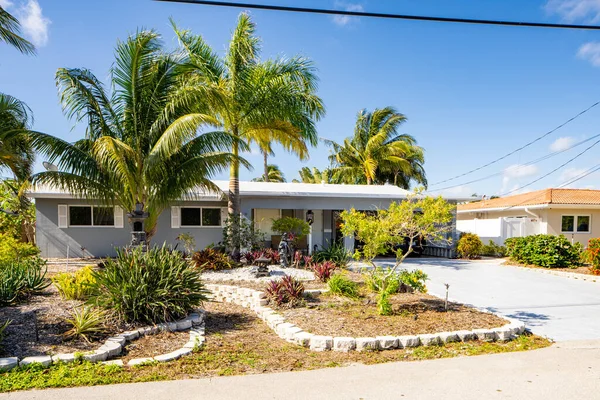 Pompano Beach Usa Maio 2021 Casa Unifamiliar Pompano Beach Florida — Fotografia de Stock