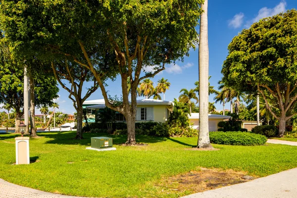 Pompano Beach Usa Maio 2021 Casa Unifamiliar Pompano Beach Florida — Fotografia de Stock