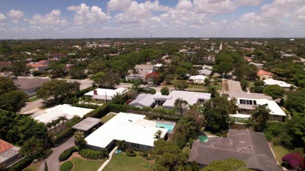 Barrios Tour Aéreo West Palm Beach — Vídeos de Stock