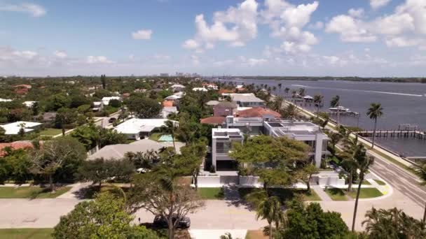 Luchtfoto Van Stad Van Het Eiland Van Staat Israël — Stockvideo