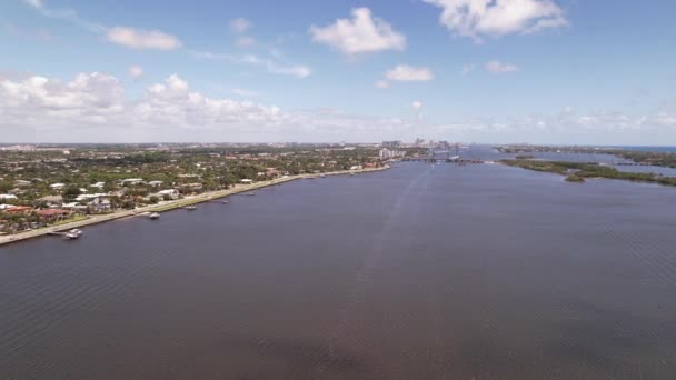 Hava Manzaraları Batı Palm Beach — Stok video