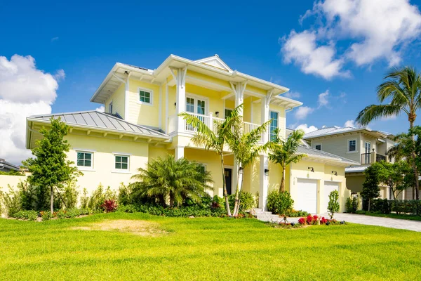 Delray Beach Usa Mai 2021 Einfamilienhaus Tropic Isle Neighborhood Delray — Stockfoto