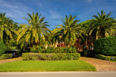 Miami, FL, ABD - 3 Haziran 2021 Key Biscayne Miami FL ABD 'deki lüks bekar aile evi