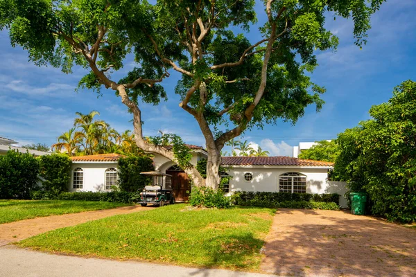 Miami Florida Usa Juni 2021 Luxus Einfamilienhaus Key Biscayne Miami — Stockfoto