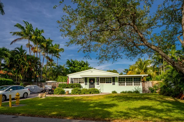 Miami Usa June 2021 Luxury Single Family Home Key Biscayne — Stock Photo, Image