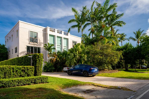 Miami Usa June 2021 Luxury Single Family Home Key Biscayne — Stock Photo, Image