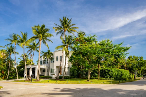 Miami Usa Junho 2021 Casa Família Solteira Luxo Key Biscayne — Fotografia de Stock